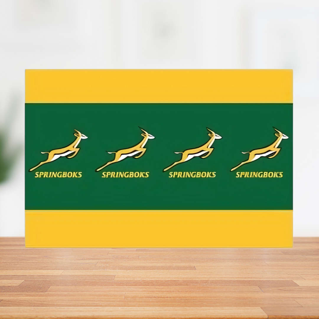 Springbok Themed Paper Tablecloth  180x120cm