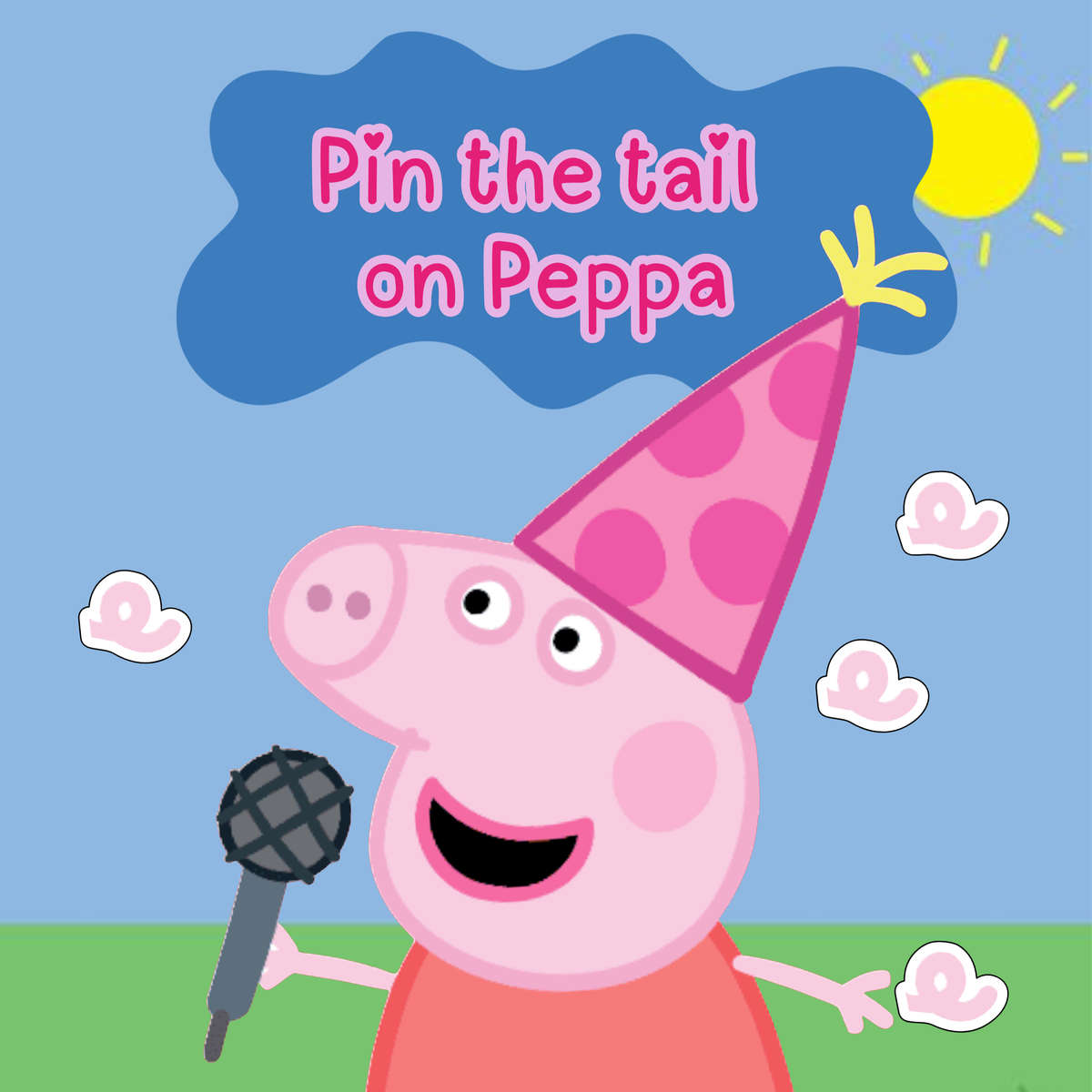 Pin the Tail on Peppa Party Game