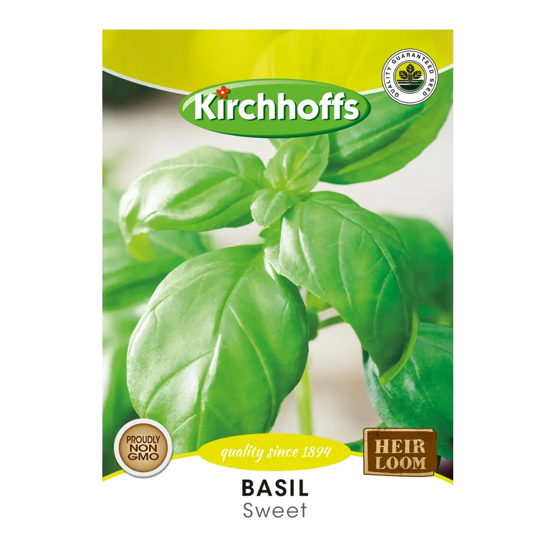 Basil (Sweet) - Kirchhoff Seeds, Herbs