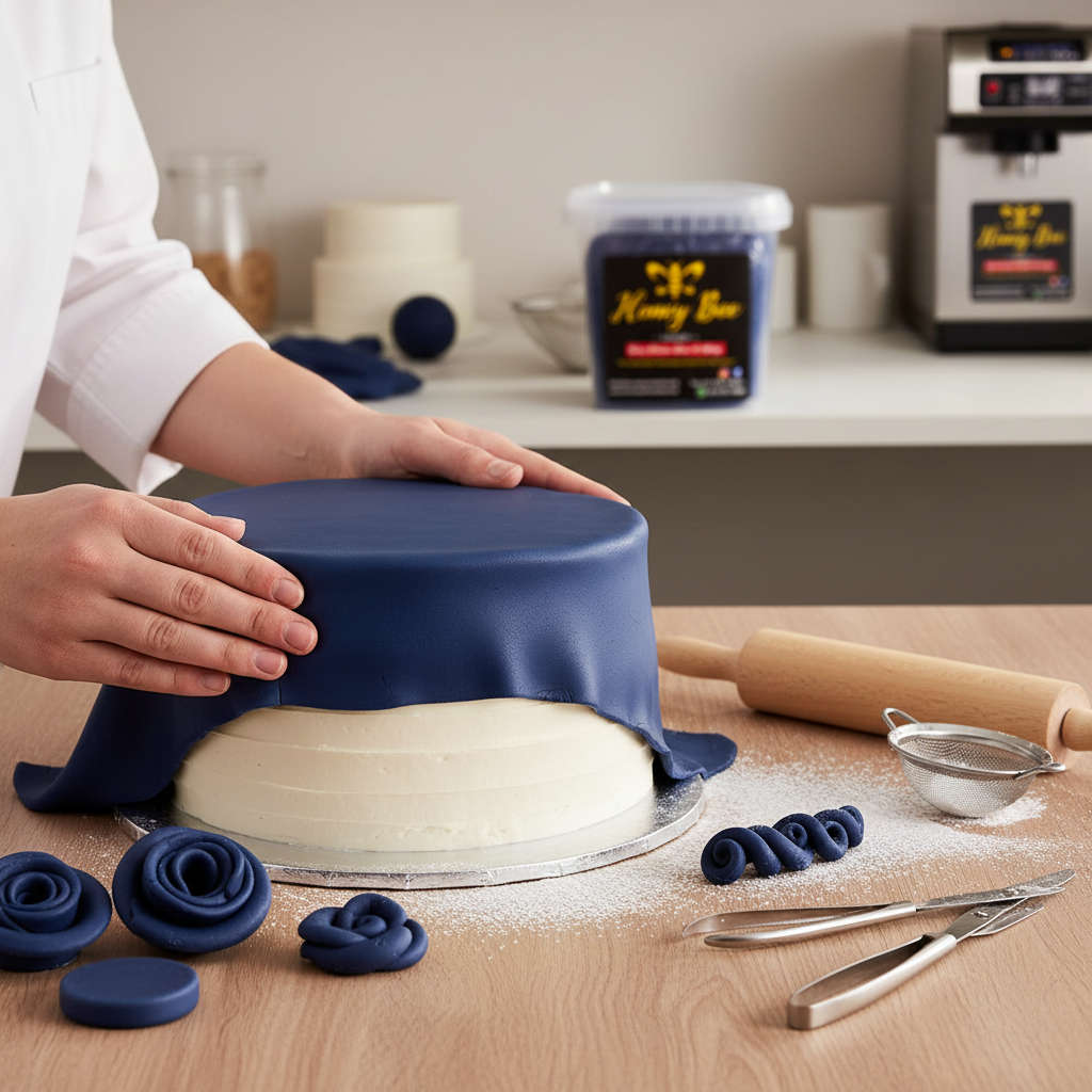 Premium Fondant  Navy Blue, Assorted Sizes