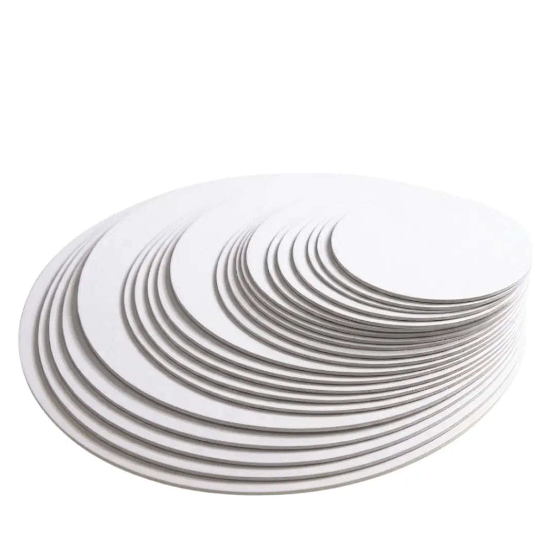 Cake Boards Thick - White, Round, Assorted Sizes