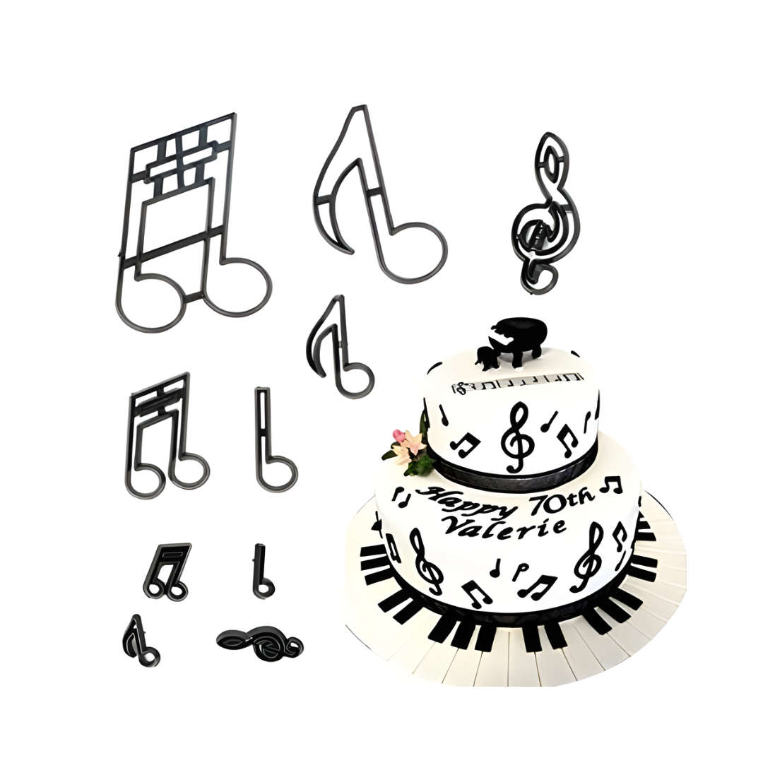 Musical Notes Cookie Cutter - 10pcs