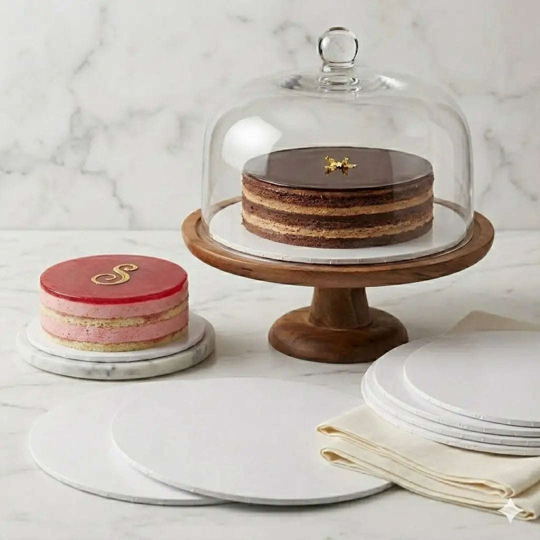 Cake Boards Thick - White, Round, Assorted Sizes
