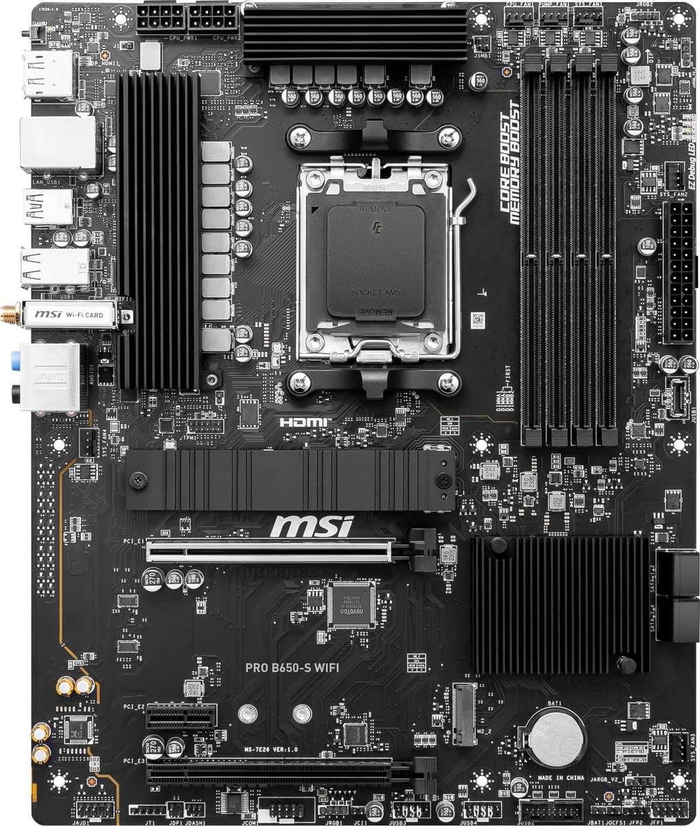 MSI PRO B650-S WIFI AM5 DDR5 ATX Motherboard