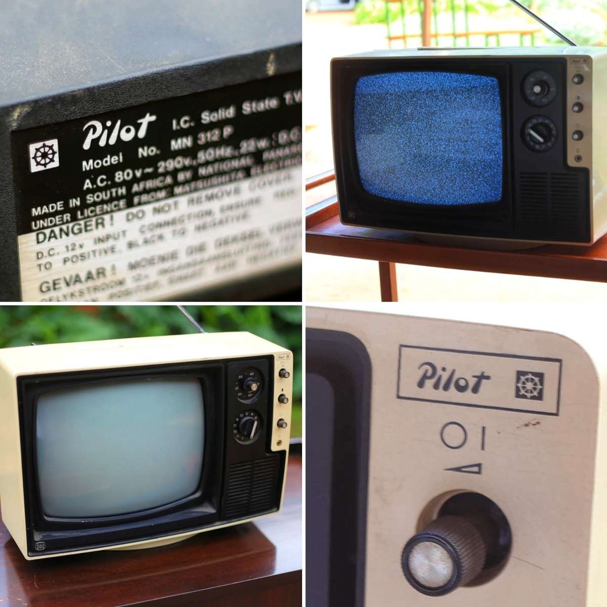 Portable Pilot TV from the Seventies
