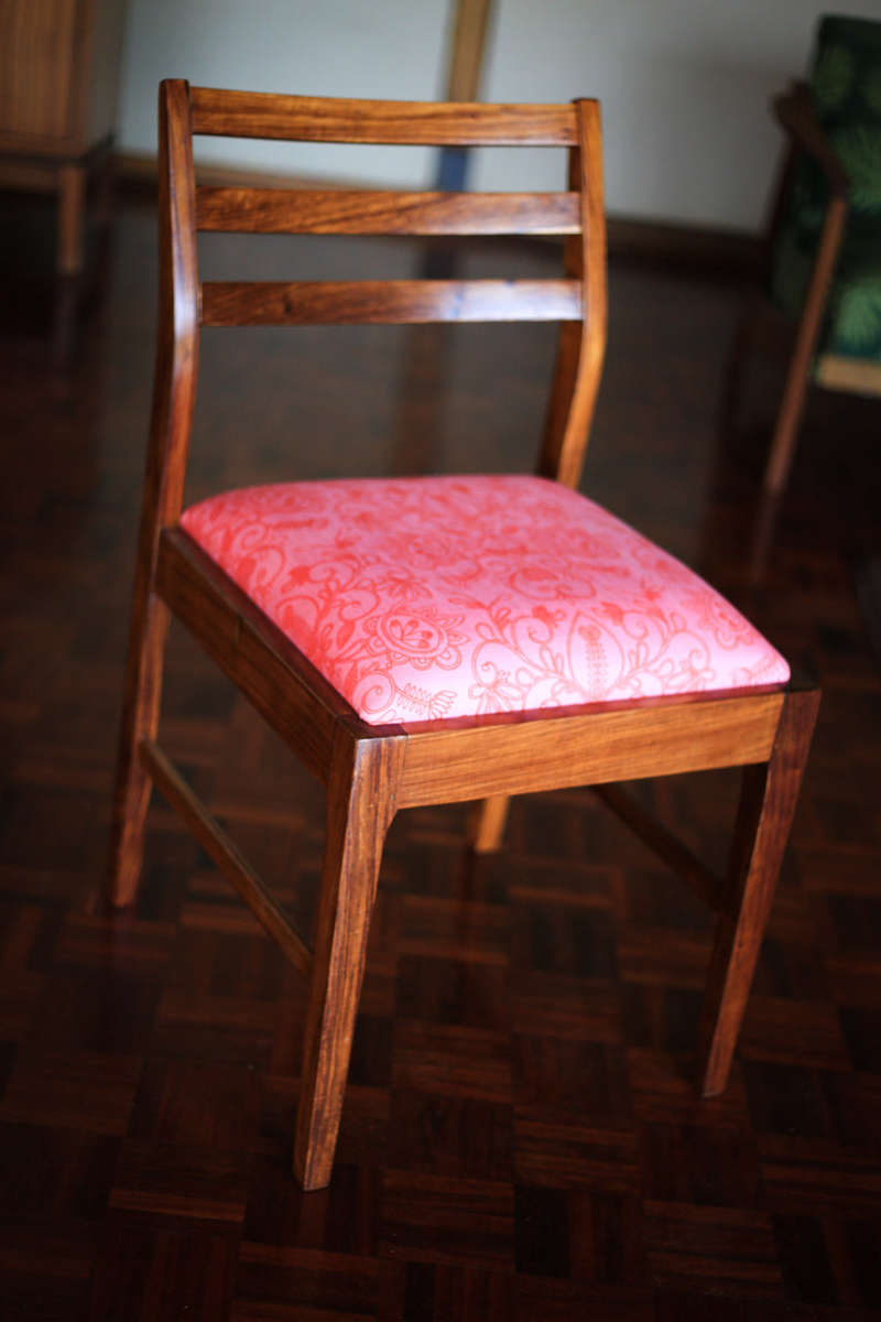 Extendable Dining Table and Six Kiaat Chairs - Table