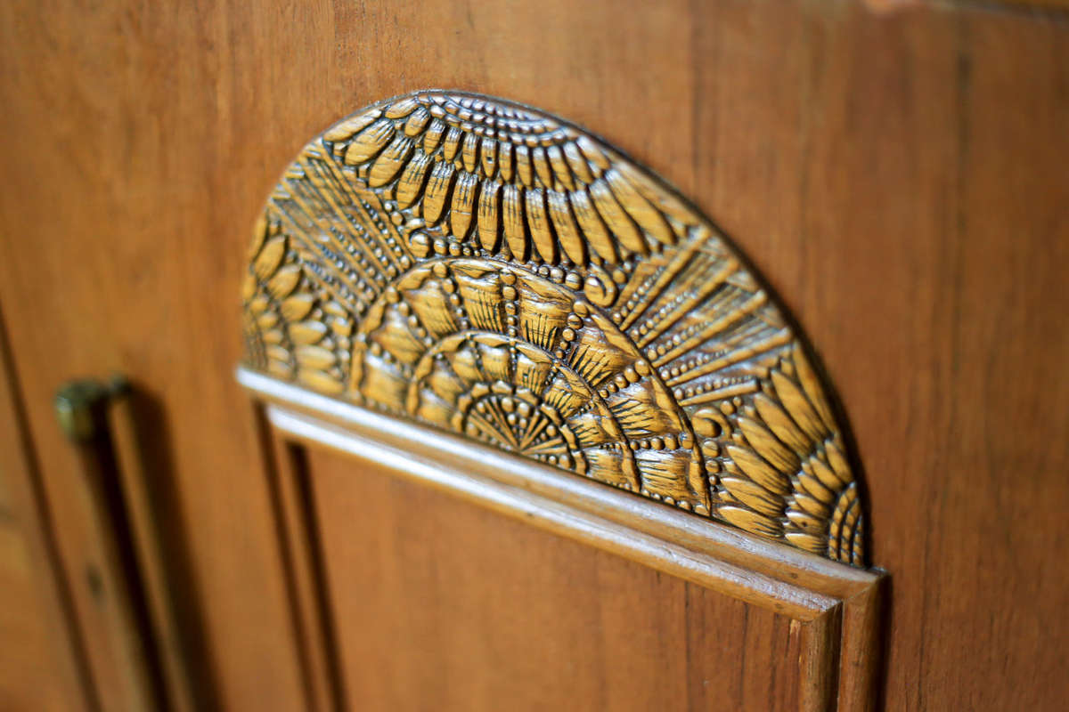 Art Deco Teak Two Door Sideboard
