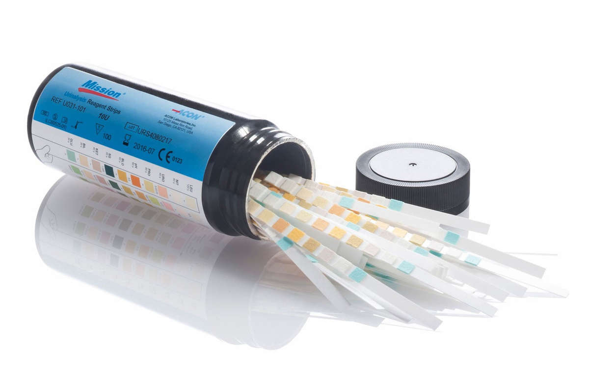 Mission Urinalysis Test Strips - 10 Parameter (100/Box)