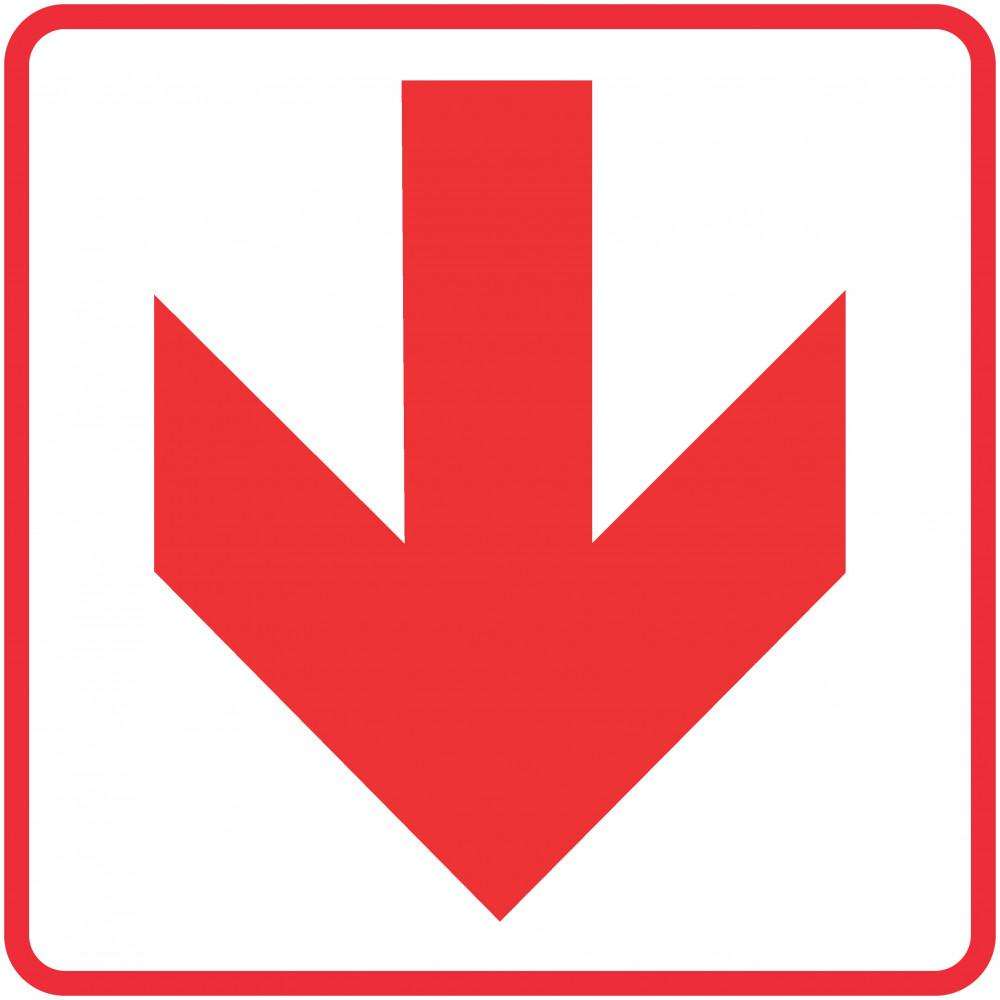 Red Arrow - Location of Fire Fighting equipment safety sign