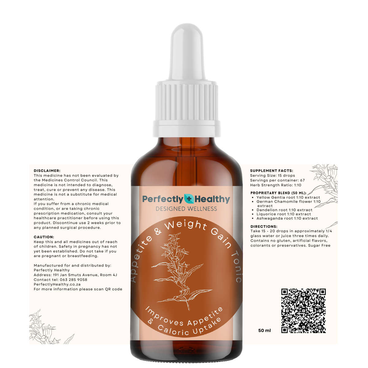 Appetite & Weight Gain Tonic - Improve appetite & increase healthy caloric uptake