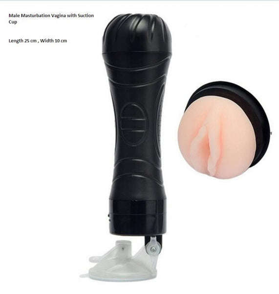 Male Masturbation with Vibration and Suction Cup
