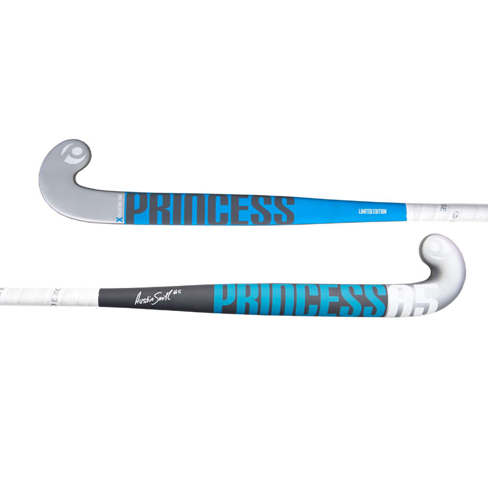 Princess A-5 6 Star Hockey Stick Senior - 1/SG1 / 36.5 Inch / Grey / Blue / Silver