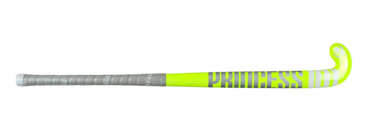 Princess ID1 Indoor Hockey Stick (Junior) - lumo yellow - 7 (wood) / 35 Inch / Lumo yellow
