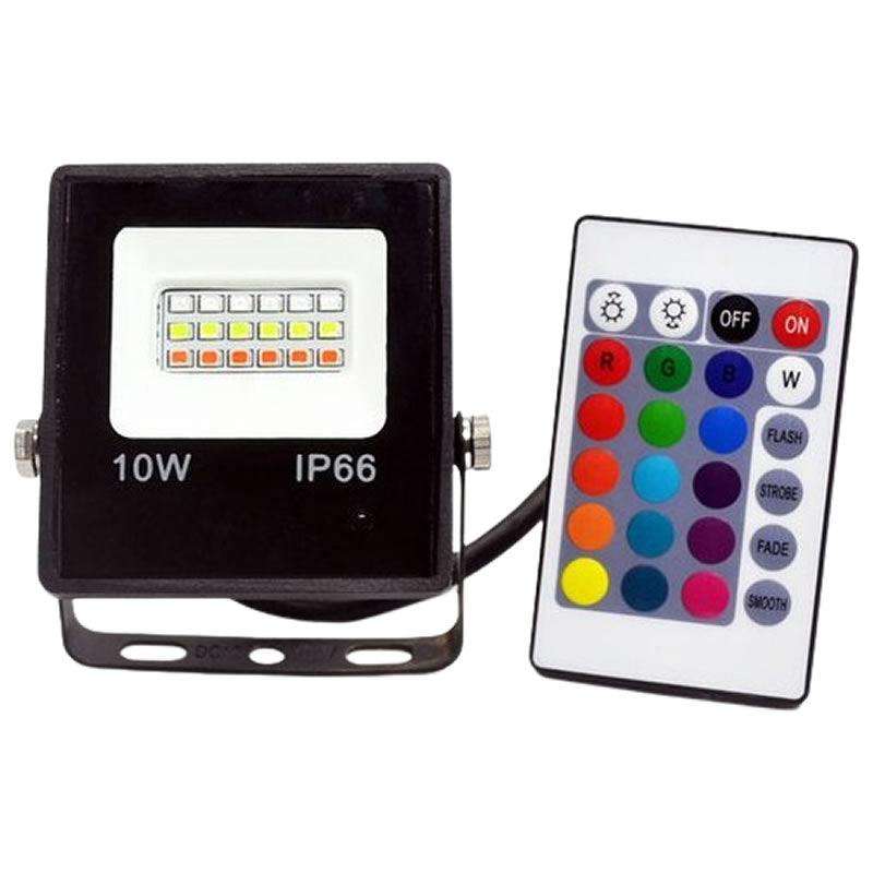 LED 10W Solar Floodlight & Panel with Remote Control-06059