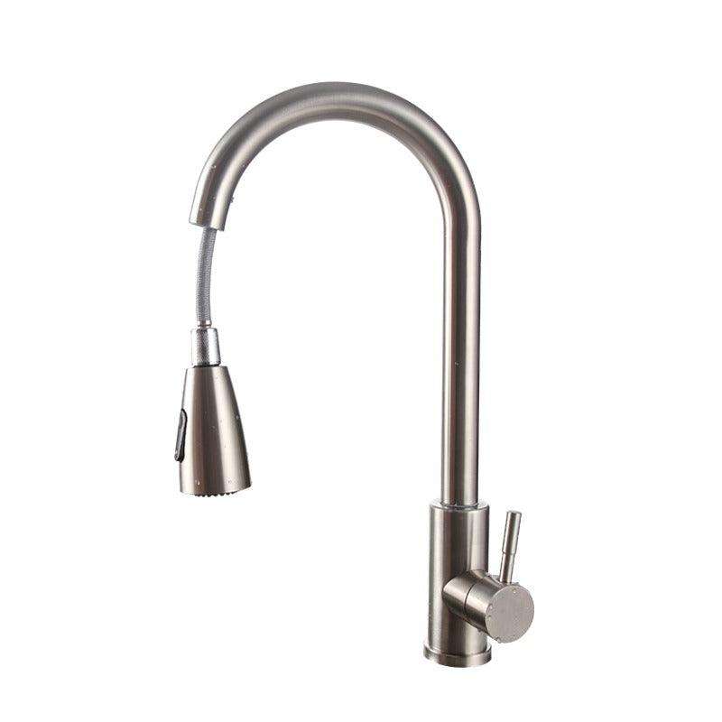 304 Kitchen Pull-out Faucet Retractable Rotating Faucet RF-29
