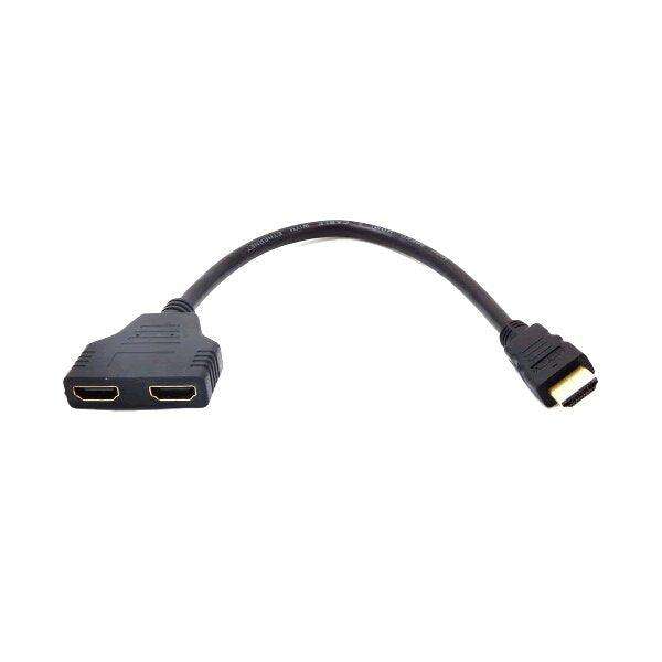0.3M  1-2 HDMI Splitter Male to Female Video Cable