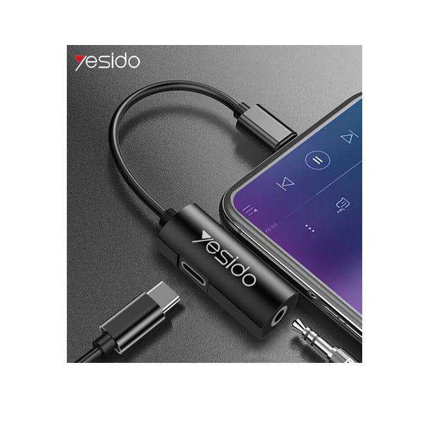 USB Type C Adapter To USB C 3.5mm Jack Audio Splitter