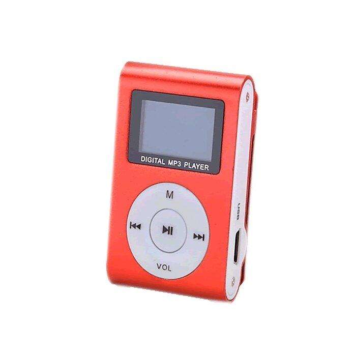 Mini MP3 And FM Player With LCD Screen - Black