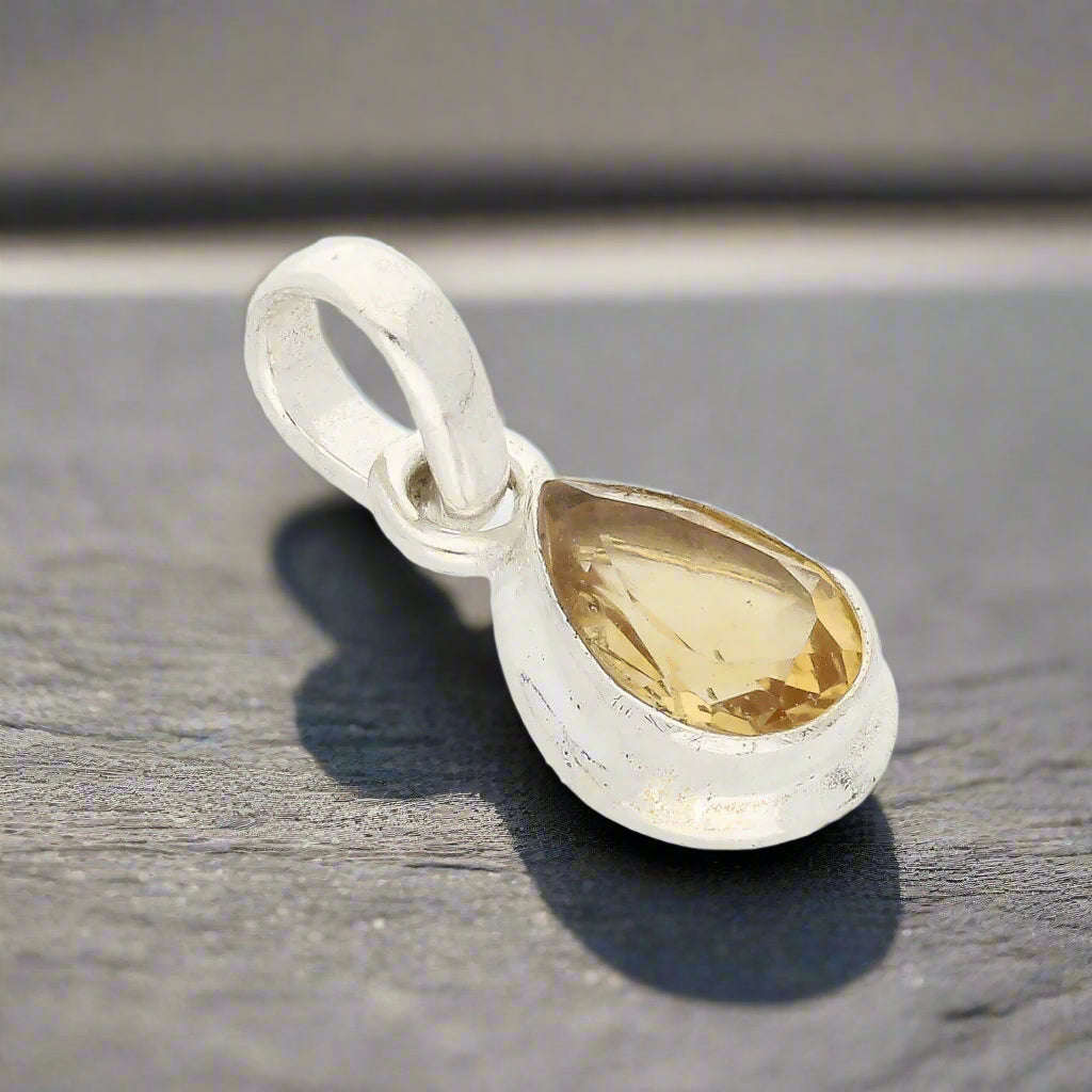 Celestial Drops Citrine Necklace - Stone of Abundance and Joy
