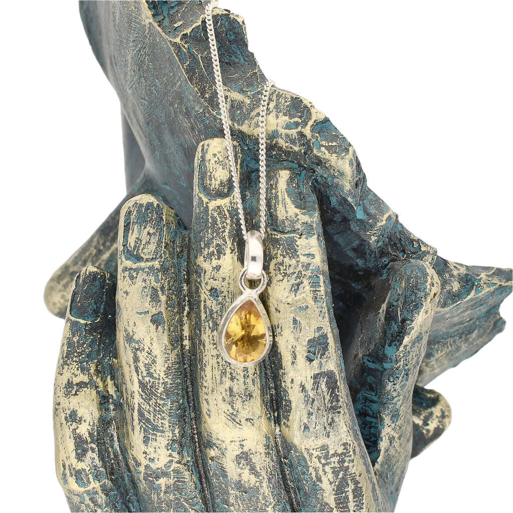 Celestial Drops Citrine Necklace - Stone of Abundance and Joy