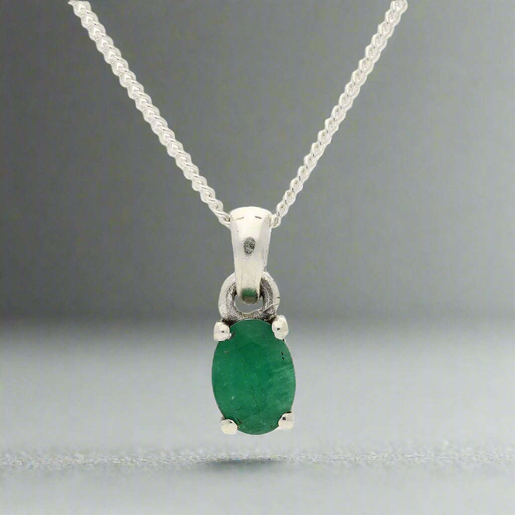 Emerald "Garden of Eden" Sterling Silver Necklace