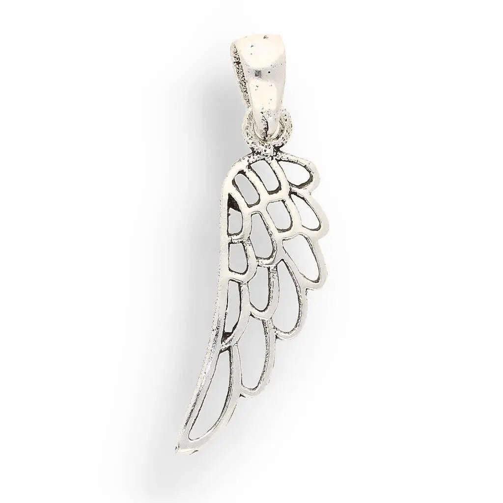 Wings of Protection Silver Necklace