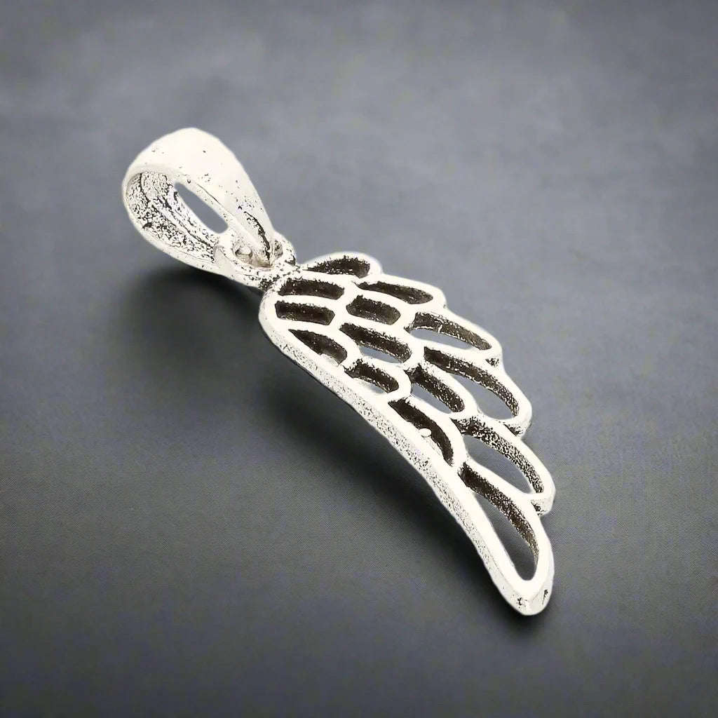 Wings of Protection Silver Necklace
