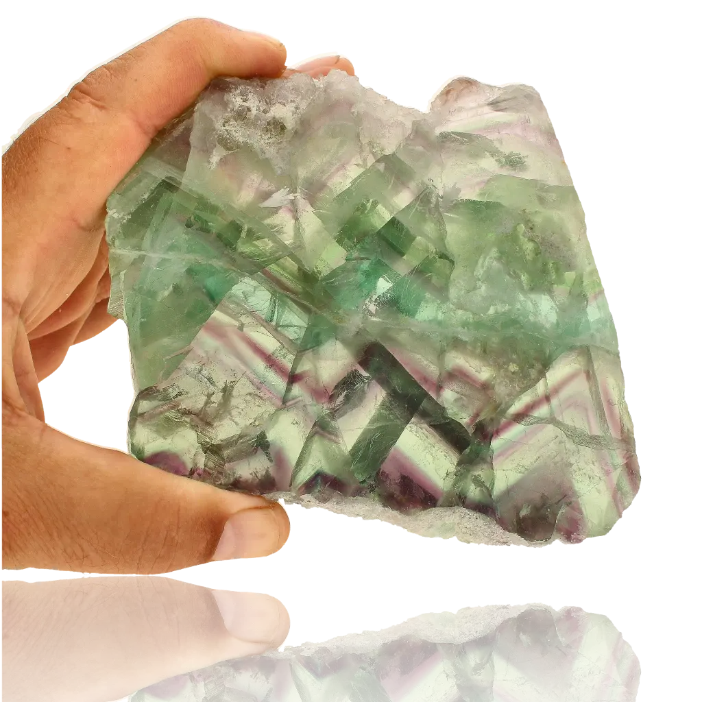 Fluorite Polished Slice  Focus & Serenity