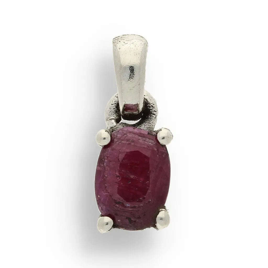 Ruby "Crimson Passion" Sterling Silver Necklace