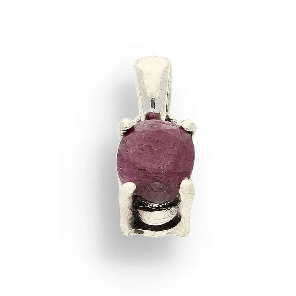 Ruby "Crimson Passion" Sterling Silver Necklace