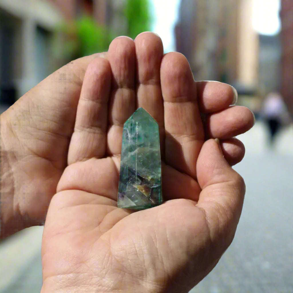 Fluorite Crystal Point  Balance & Harmony