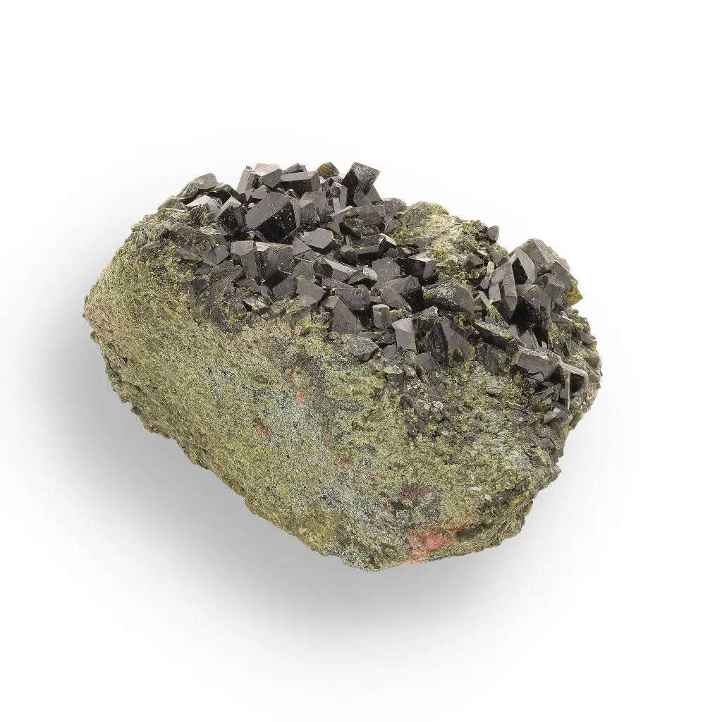 Epidote on Matrix: Powerful Green Growth from Peru