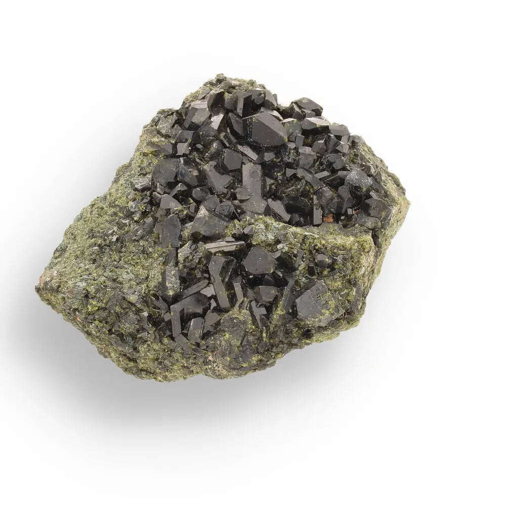 Epidote on Matrix: Powerful Green Growth from Peru
