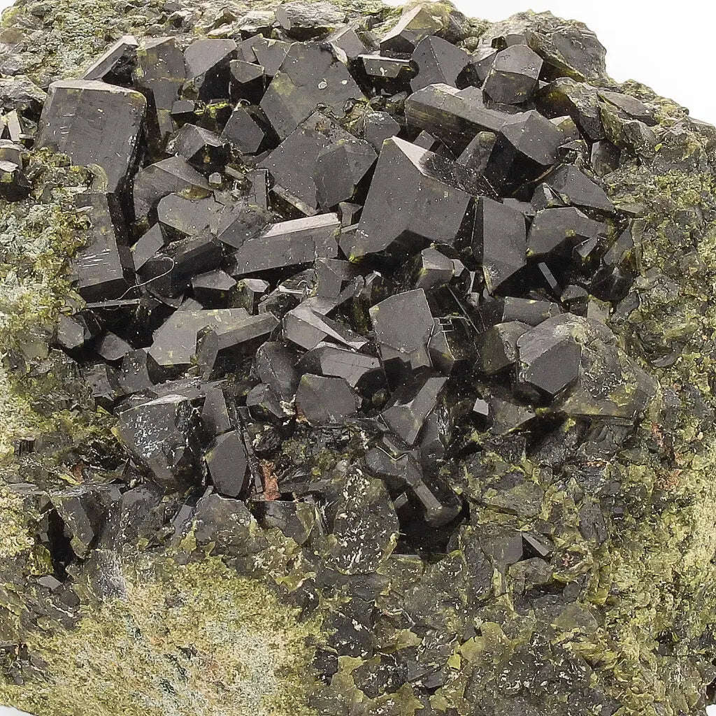 Epidote on Matrix: Powerful Green Growth from Peru