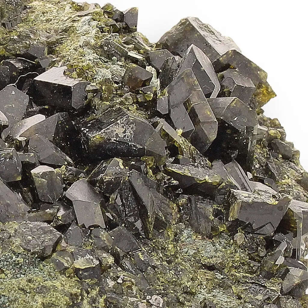 Epidote on Matrix: Powerful Green Growth from Peru