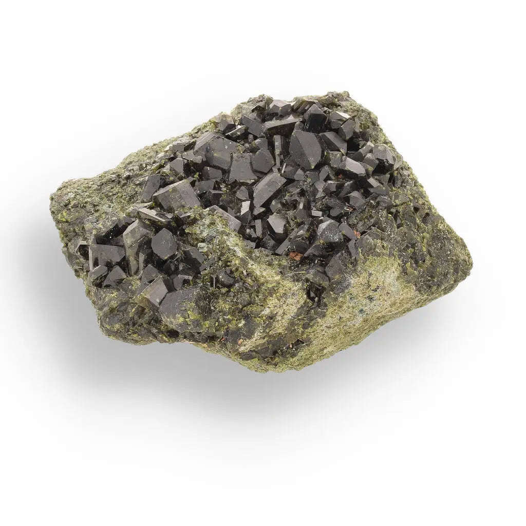 Epidote on Matrix: Powerful Green Growth from Peru