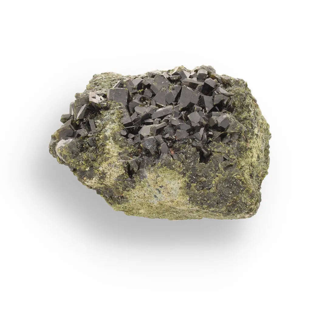 Epidote on Matrix: Powerful Green Growth from Peru