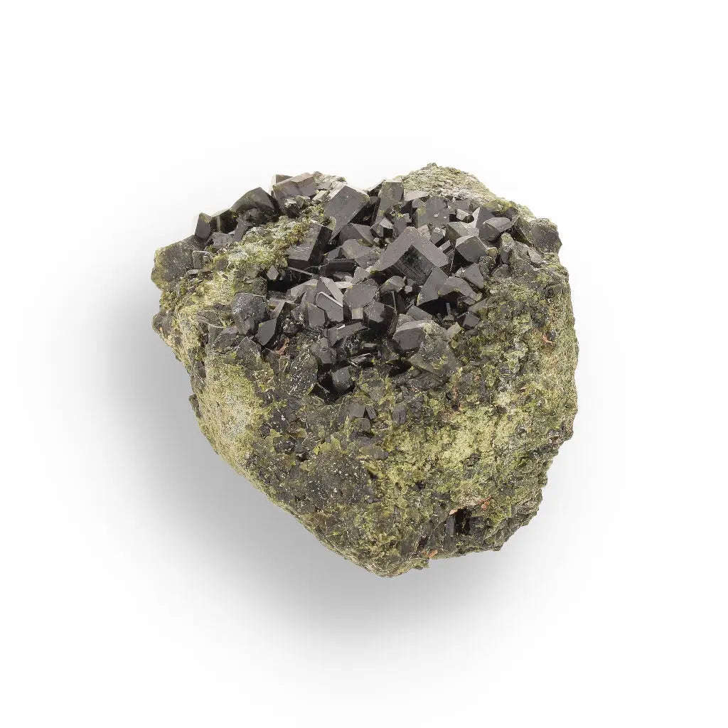 Epidote on Matrix: Powerful Green Growth from Peru
