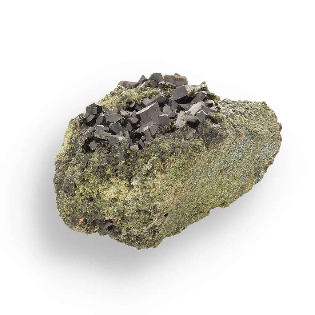 Epidote on Matrix: Powerful Green Growth from Peru