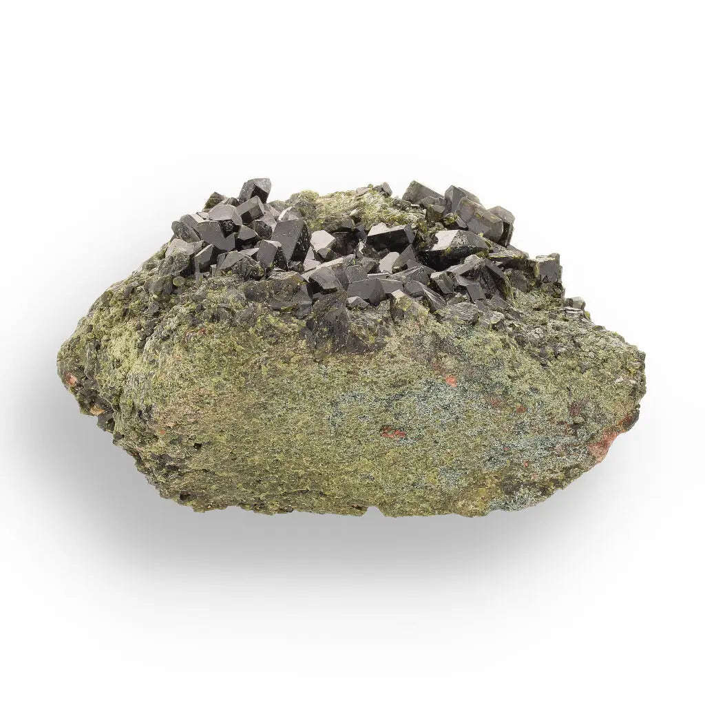 Epidote on Matrix: Powerful Green Growth from Peru