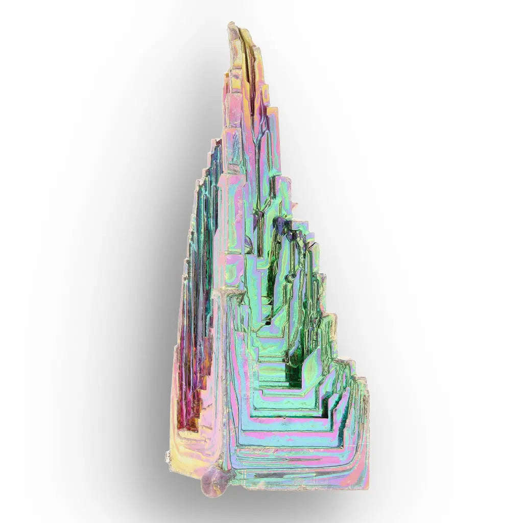Cosmic Bismuth Formation  Iridescent Geometric Crystal