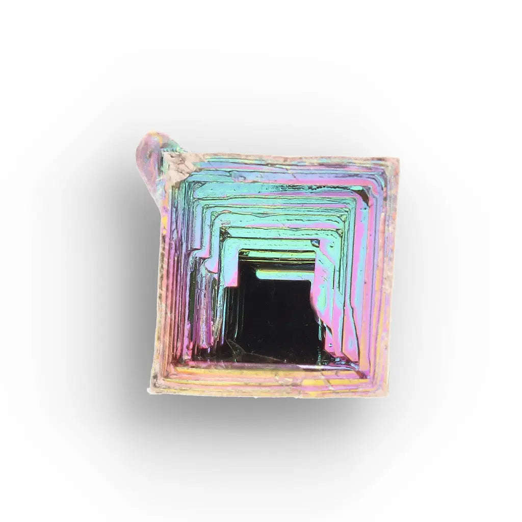 Cosmic Bismuth Formation  Iridescent Geometric Crystal