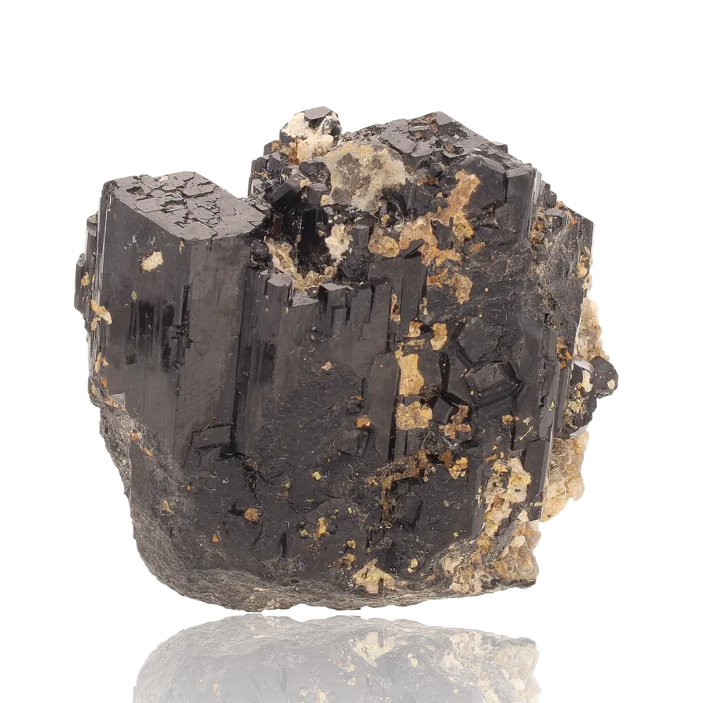 Schorl Black Tourmaline with Feldspar