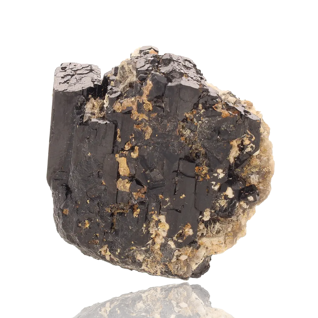 Schorl Black Tourmaline with Feldspar