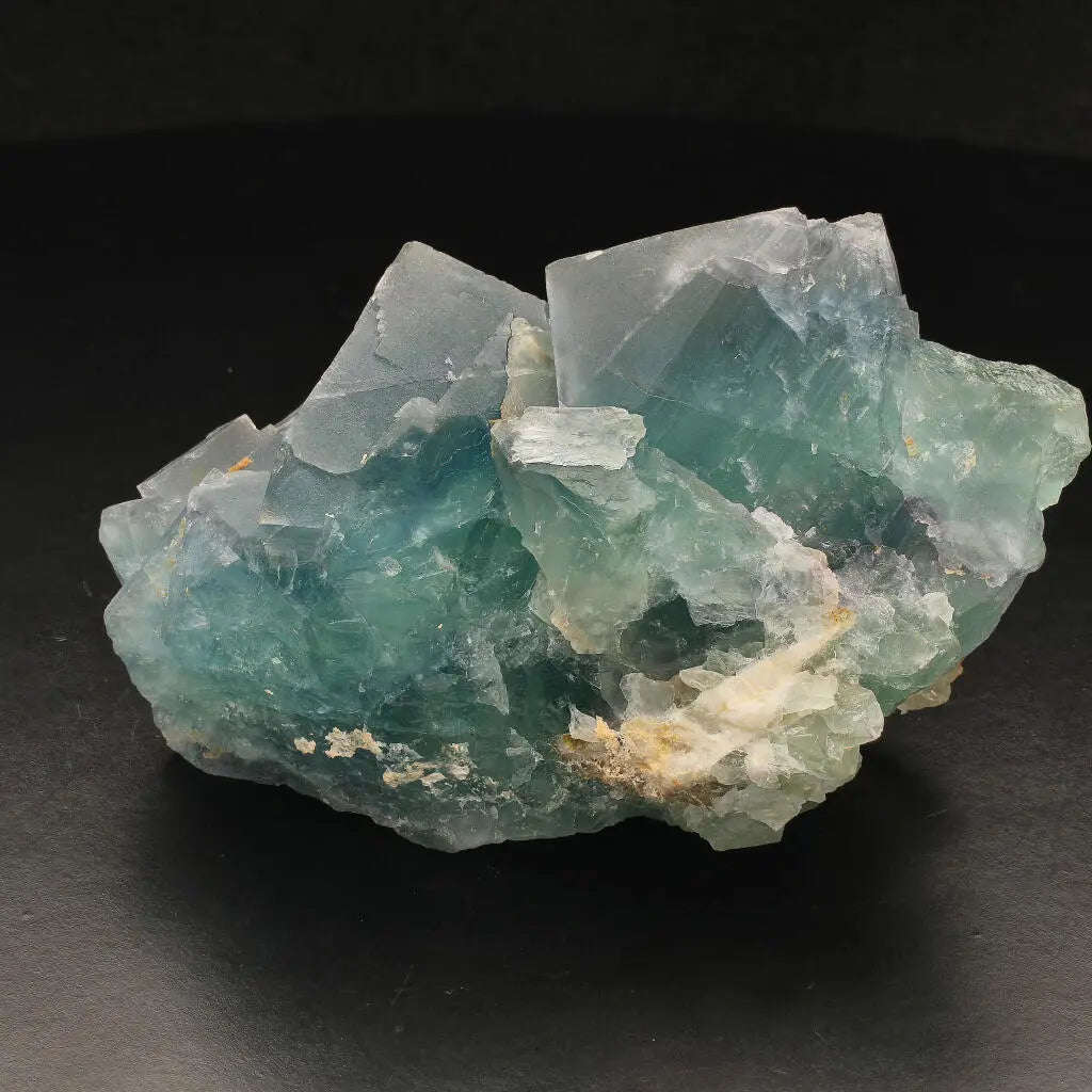 Green Fluorite Crystal Cluster from Okoruso, Namibia