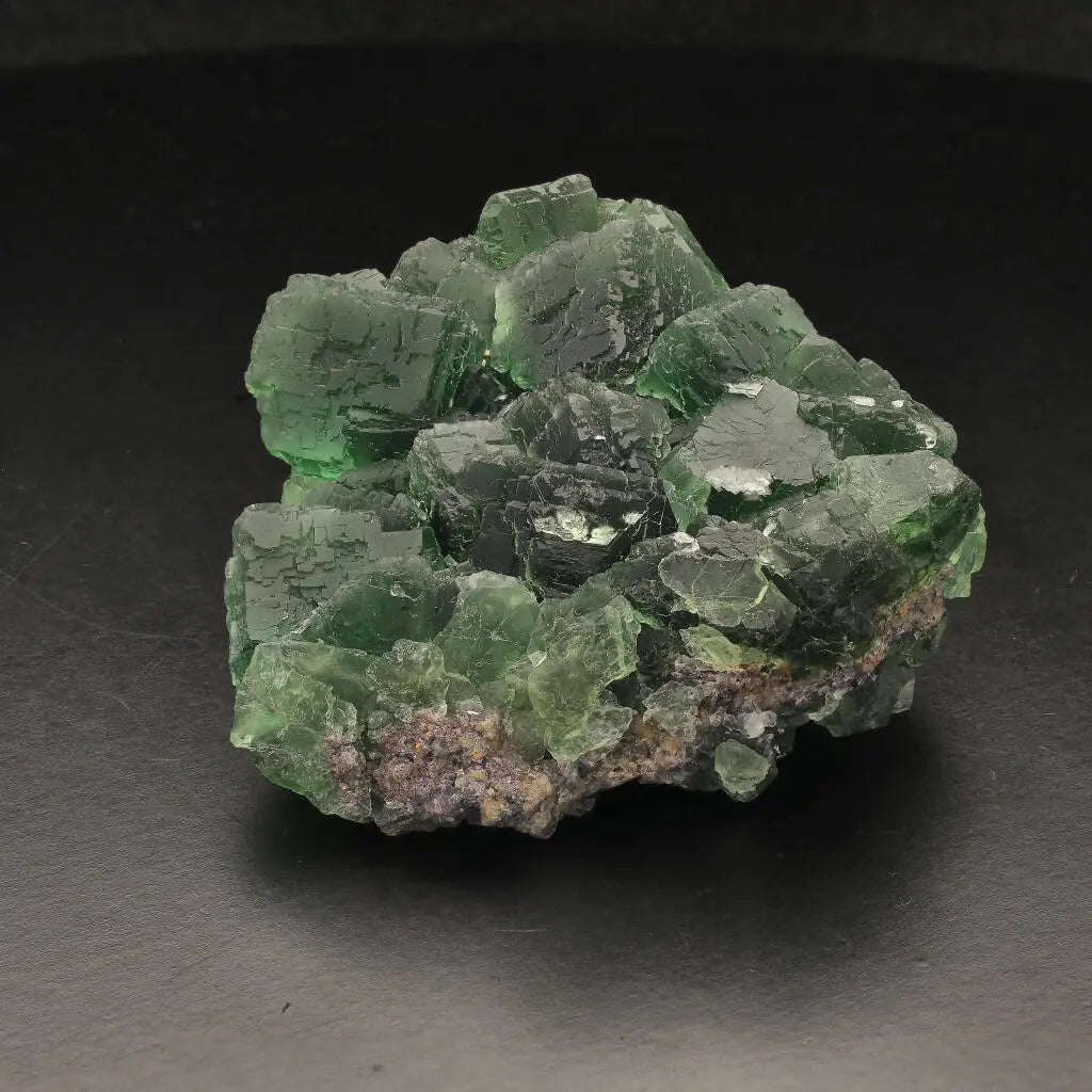 Dark Green Fluorite Crystal Cluster from Okoruso, Namibia