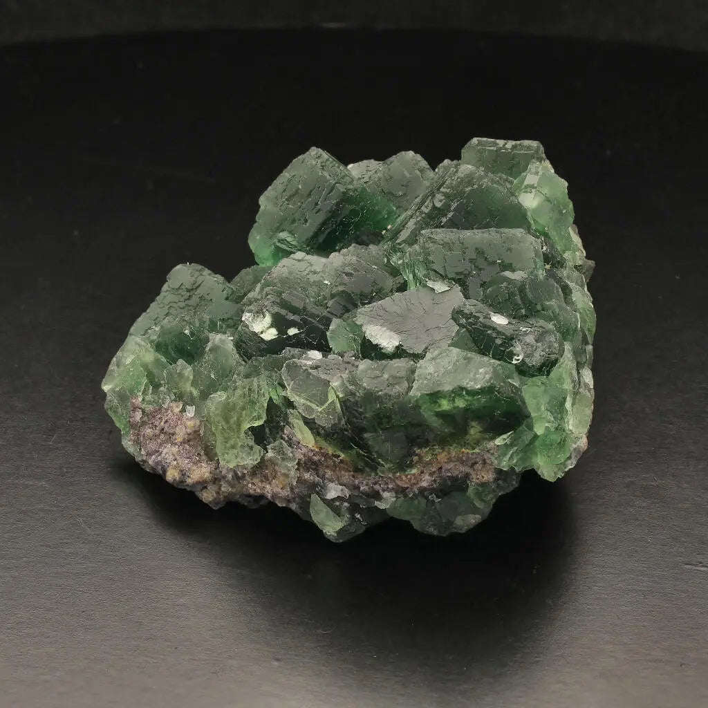 Dark Green Fluorite Crystal Cluster from Okoruso, Namibia
