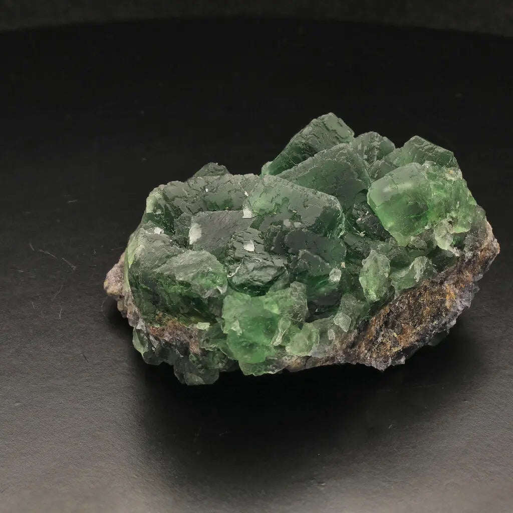Dark Green Fluorite Crystal Cluster from Okoruso, Namibia