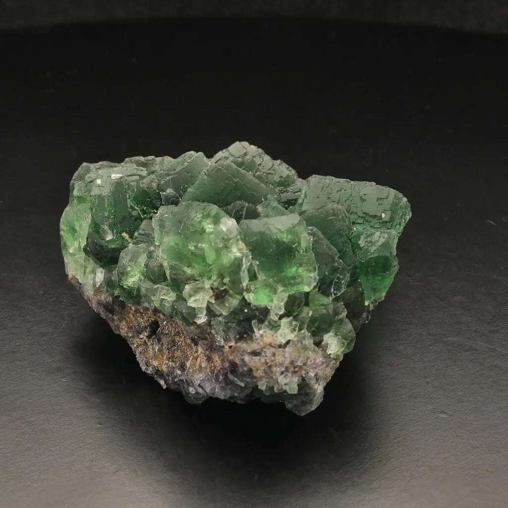 Dark Green Fluorite Crystal Cluster from Okoruso, Namibia