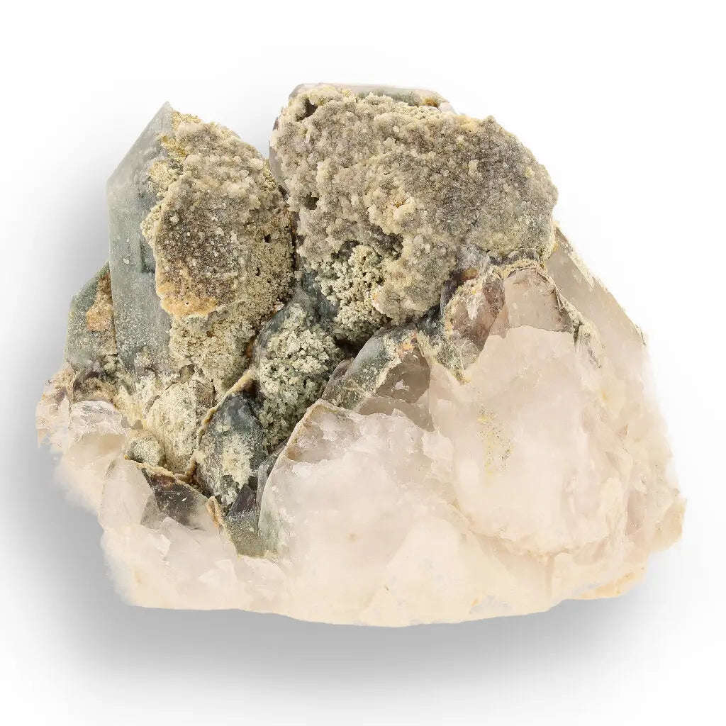 Chlorite Included Quartz Multi-Crystal South Africa